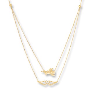 14K Yellow Gold Laser Cut Heart Shirt Kid Girl with Bow Charm Pendant 14K Yellow Gold Laser Cut Heart Shirt Kid Girl with Bow Charm Pendant