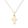 Thumbnail Image 0 of Children's Cross Necklace 14K Yellow Gold 13"