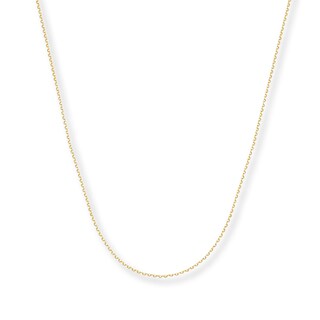 Cable Chain Necklace 14K Yellow Gold 18&quot; Length|Kay