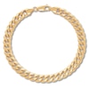 Thumbnail Image 0 of Hollow Cuban Curb Chain Bracelet 14K Yellow Gold 8.5"