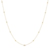 Thumbnail Image 0 of 18" Beaded Cable Chain Necklace 14K Yellow Gold Appx. 2mm