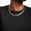 Thumbnail Image 3 of Solid Herringbone Chain Necklace 10K Yellow Gold 20"