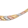 Thumbnail Image 1 of Stampato Necklace 10K Tri-Tone Gold 18"