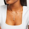 Thumbnail Image 2 of Diamond-cut Bead Drop Necklace 14K Two-Tone Gold 18"