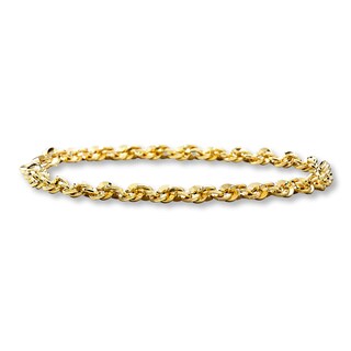 Link Bracelet 10k Yellow Gold Womens Bracelets Kay Link Bracelet 10k Yellow Gold Womens