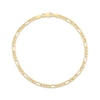 Thumbnail Image 0 of Solid Figaro Link Bracelet 3.2mm 14K Yellow Gold 8"