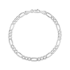 Thumbnail Image 0 of Solid Figaro Link Bracelet 4.75mm 14K White Gold 8"