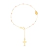 Thumbnail Image 0 of Beaded Rosary Bracelet 14K Tri-Tone Gold 6.5"