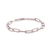 Thumbnail Image 0 of Hollow Paperclip Chain Bracelet 5.5mm 10K Rose Gold 7.5"
