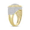 Thumbnail Image 1 of Linked Always Men's Diamond Chain Link Border Ring 1-1/2 ct tw 10K Yellow Gold