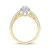 Thumbnail Image 2 of Linked Always Pear-Shaped Diamond Halo Engagement Ring 3/4 ct tw 14K Two-Tone Gold