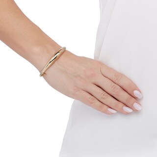 Domed Bangle, Gold main image 1