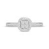 Thumbnail Image 3 of Hallmark Diamonds One Love Framed Quad Ring 1/3 ct tw Sterling SIlver