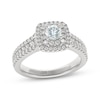 Thumbnail Image 0 of THE LEO First Light Diamond Round-Cut Double Halo Engagement Ring 1 ct tw 14K White Gold