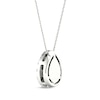 Thumbnail Image 3 of Lab-Created Diamonds by KAY Pear-Shaped & Round-Cut Teardrop Necklace 1/2 ct tw 10K White Gold 18"