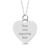 Thumbnail Image 1 of Medium Heart Photo Charm Necklace Sterling Silver 18"