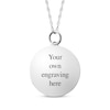 Thumbnail Image 1 of Medium Round Photo Charm Necklace Sterling Silver 18"