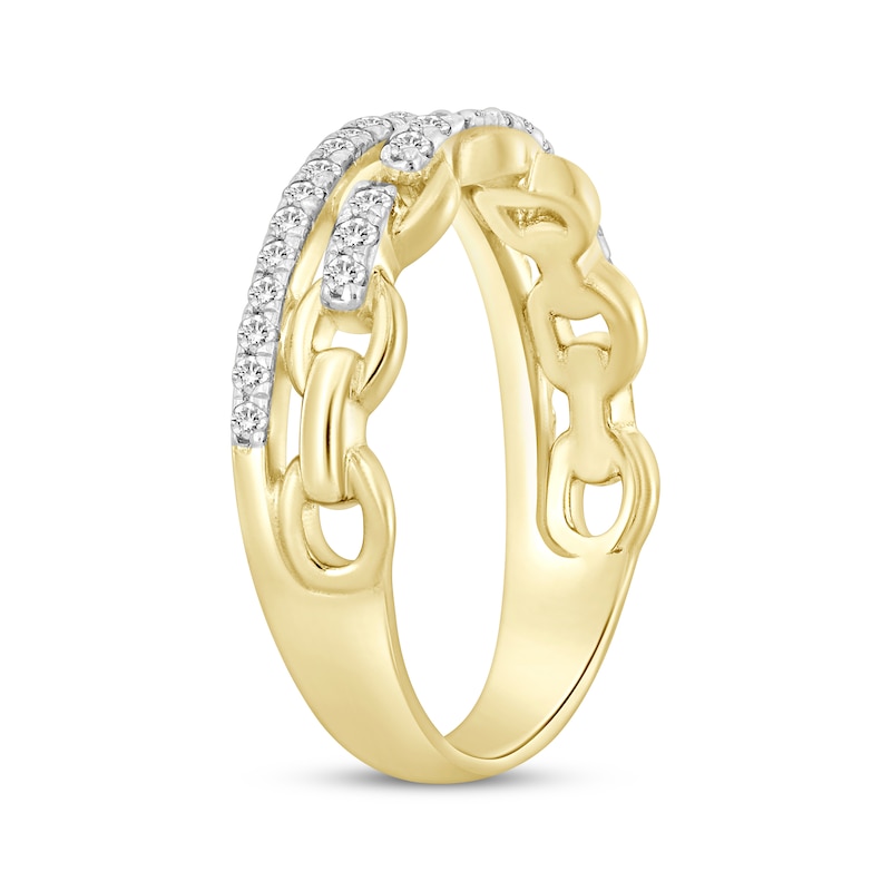 Linked Always Diamond Anniversary Ring 1/4 ct tw 14K Yellow Gold