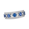 Thumbnail Image 0 of Le Vian Blue Sapphire Ring 3/8 ct tw Diamonds Platinum