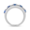 Thumbnail Image 1 of Le Vian Blue Sapphire Ring 3/8 ct tw Diamonds Platinum