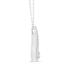 Thumbnail Image 1 of Love Ignited Diamond Flame Necklace 1 ct tw 10K White Gold 18"