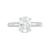 Thumbnail Image 3 of Oval-Cut Diamond Solitaire Engagement Ring 2 ct tw 14K White Gold (I/I1)