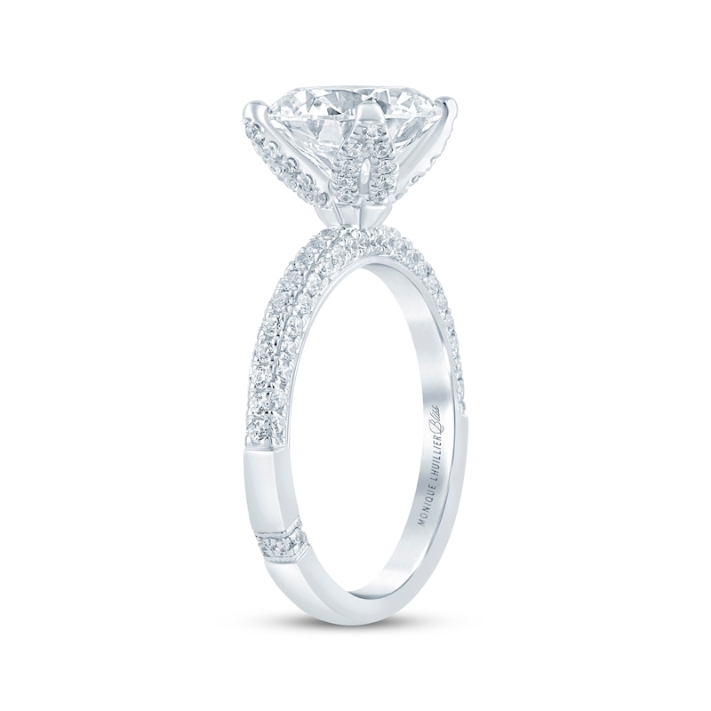 Monique Lhuillier Bliss Round-Cut Lab-Created Diamond Engagement Ring 3-5/8 ct tw 18K White Gold