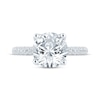 Thumbnail Image 3 of Monique Lhuillier Bliss Round-Cut Lab-Created Diamond Engagement Ring 3-5/8 ct tw 18K White Gold