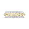 Thumbnail Image 2 of Linked Always Baguette & Round-Cut Diamond Anniversary Ring 1 ct tw 14K Yellow Gold
