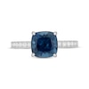 Thumbnail Image 2 of Neil Lane Cushion-Cut London Blue Topaz Engagement Ring 1/2 ct tw Diamond 14K White Gold