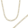 Thumbnail Image 0 of Figaro Chain Necklace 22" & Bracelet 8.5" Boxed Set 10K Yellow Gold