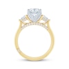 Thumbnail Image 2 of Monique Lhuillier Bliss Oval-Cut Lab-Created Diamond Engagement Ring 2-3/8 ct tw 18K Two-Tone Gold