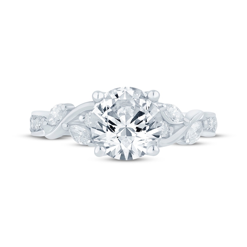 Monique Lhuillier Bliss Round-Cut Lab-Created Diamond Engagement Ring 2-5/8 ct tw 18K White Gold