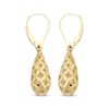 Thumbnail Image 0 of Italian Brilliance Diamond-Cut Drop Earrings 14K Yellow Gold