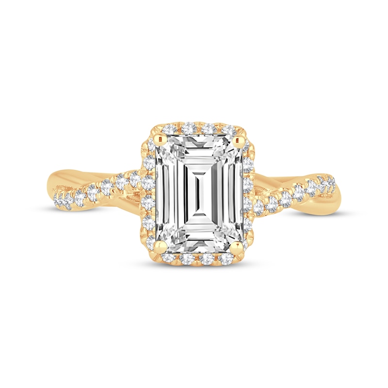 Lab-Created Diamonds by KAY Emerald-Cut Engagement Ring 2-1/3 ct tw 14K Yellow Gold