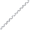 Thumbnail Image 1 of Diamond Heart Link Bracelet 1/2 ct tw Sterling Silver 7"
