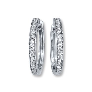 kay diamond hoops