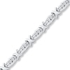 Thumbnail Image 0 of Previously Owned Diamond Bracelet 1/2 ct tw Round-cut Sterling Silver 7.25"