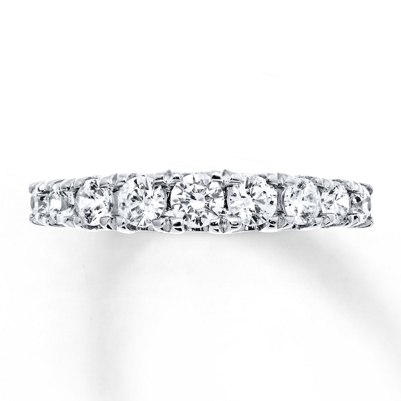 Previously Owned Hearts Desire Anniversary Band 3/4 ct tw Round-cut Diamonds 18K White Gold