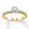 Thumbnail Image 0 of Previously Owned Diamond Engagement Ring 1/4 ct tw Round-cut 10K Two-Tone Gold