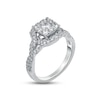 Thumbnail Image 1 of Previously Owned Diamond Engagement Ring 7/8 ct tw Round-cut 14K White Gold