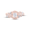 Thumbnail Image 2 of Previously Owned Adrianna Papell Diamond Engagement Ring 1 ct tw Round & Marquise-cut 14K Rose Gold