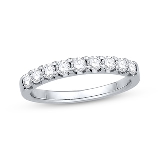 Previously Owned Diamond Wedding Band 1/2 ct tw Round-cut 14K White