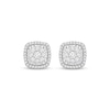 Thumbnail Image 1 of Previously Owned Diamond Stud Earrings 1/2 ct tw Round-cut Sterling Silver