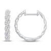Thumbnail Image 0 of Previously Owned Circle of Gratitude Diamond Hoop Earrings 1/5 ct tw Round-cut 10K White Gold