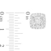 Thumbnail Image 1 of Previously Owned Diamond Stud Earrings 1 ct tw Princess & Round-cut 10K White Gold (J/I3)