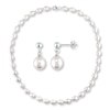 Thumbnail Image 0 of Cultured Pearl Set Necklace & Earrings Sterling Silver