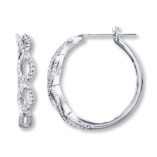 kay diamond hoops