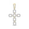 Thumbnail Image 0 of Linked Always Men's Diamond Chain Link Cross Charm 1 ct tw 10K Yellow Gold