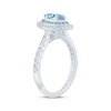 Thumbnail Image 1 of Monique Lhuillier Bliss Marquise-Cut Aquamarine, Swiss Blue Topaz & Diamond Engagement Ring 5/8 ct tw 14K White Gold